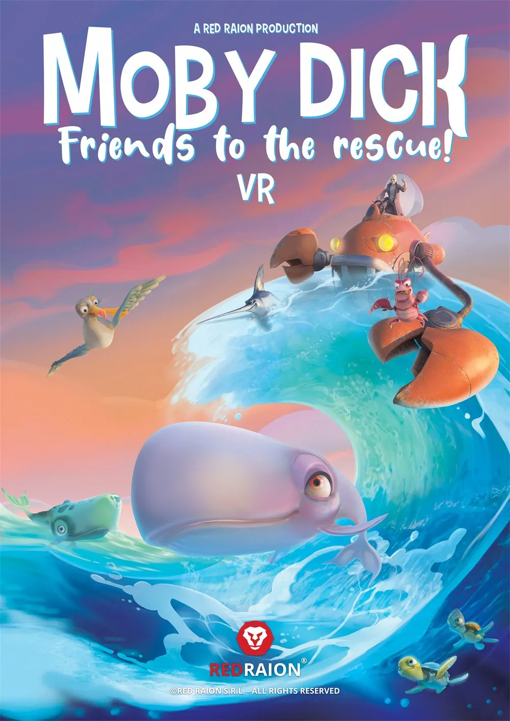 Moby Dick – Friends to the Rescue – Poster – VR – print